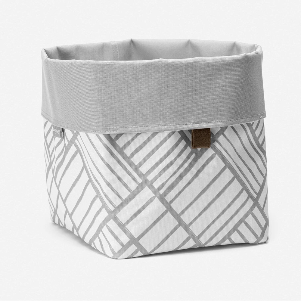 Thirty-One Small Reversible Bin in Grey Patchwork *NEW*